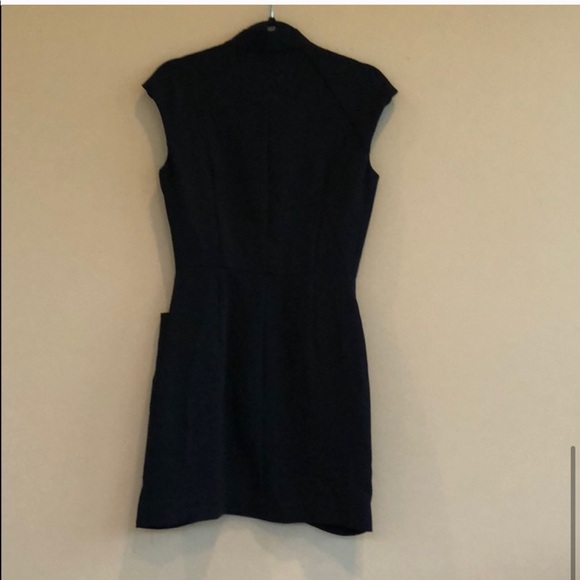 • & Other Stories • ZIP Front Mini Dress Black 8 - Picture 4 of 4